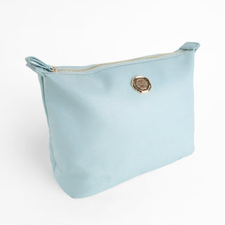 Beach Glass Blue Large Cosmetic Bag