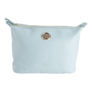 Beach Glass Blue Large Cosmetic Bag