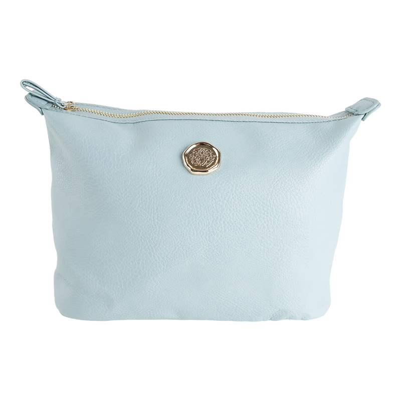 Beach Glass Blue Large Cosmetic Bag