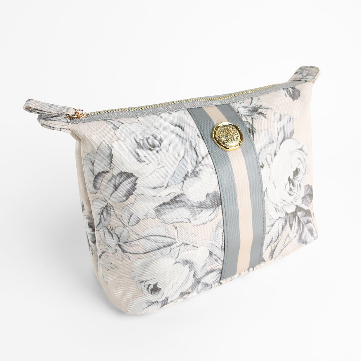 Faded Rose Large Cosmetic Bag