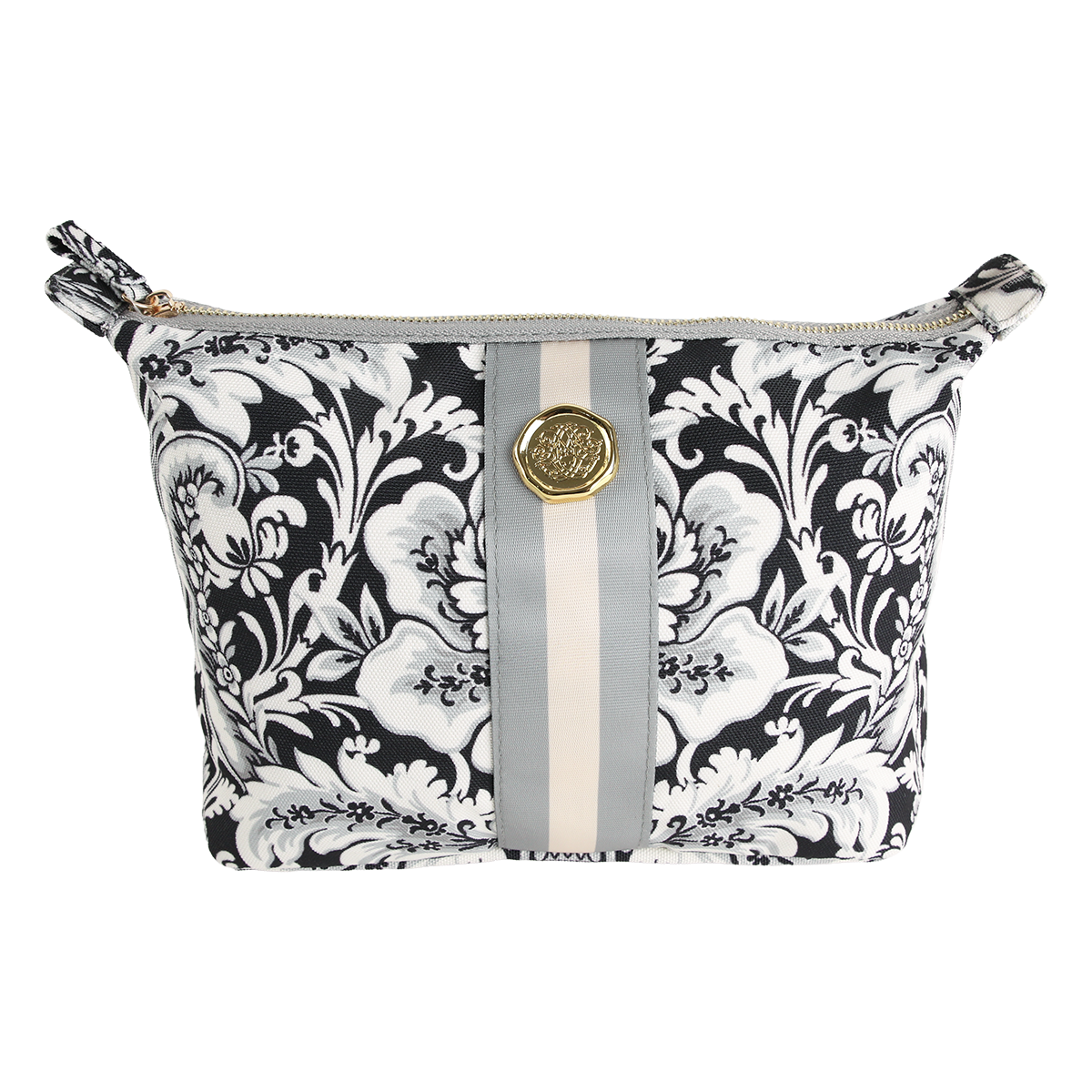 Damask Noire Large Cosmetic Bag