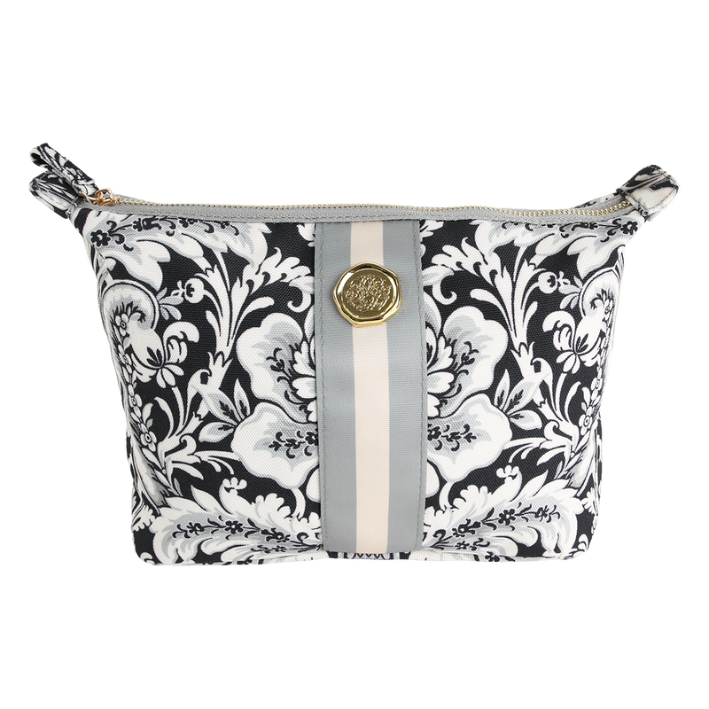 Damask Noire Large Cosmetic Bag