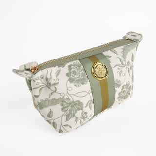 Green Climbing Rose Small Cosmetic Bag