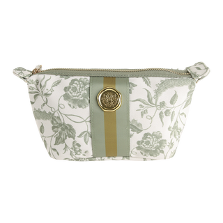 Green Climbing Rose Small Cosmetic Bag