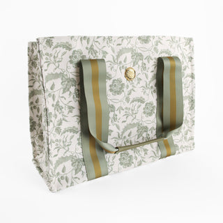 Green Climbing Rose Tote Bag