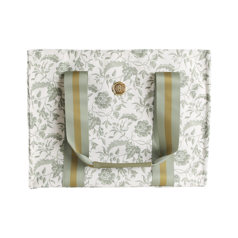 Green Climbing Rose Tote Bag