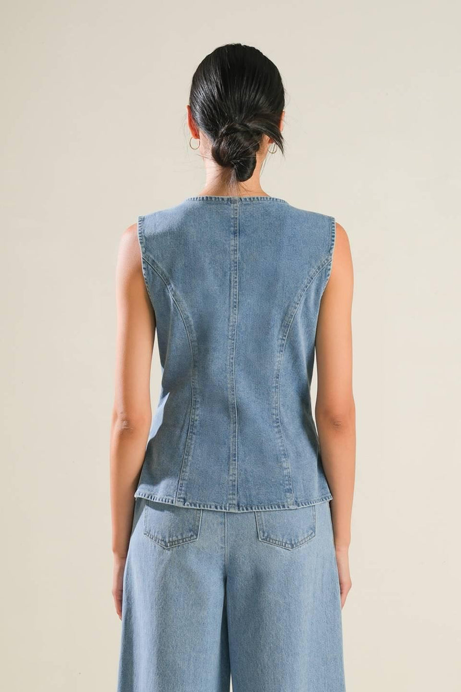 ADVENTURE AWAITS DENIM VEST - Glamourous Grace
