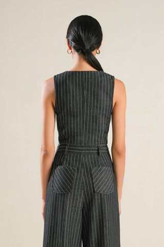 HAZY DAYS DENIM VEST - Glamourous Grace