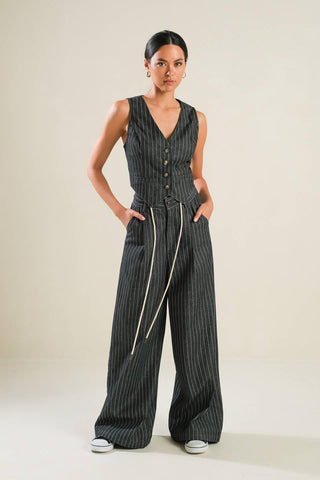 HAZY DAYS DENIM VEST - Glamourous Grace