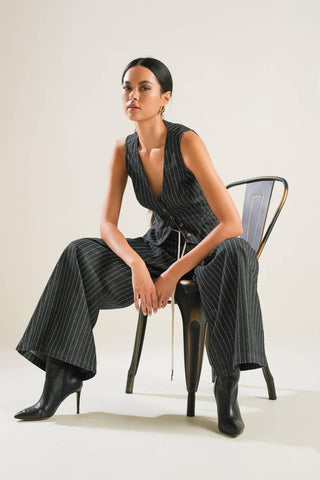 HAZY DAYS DENIM VEST - Glamourous Grace