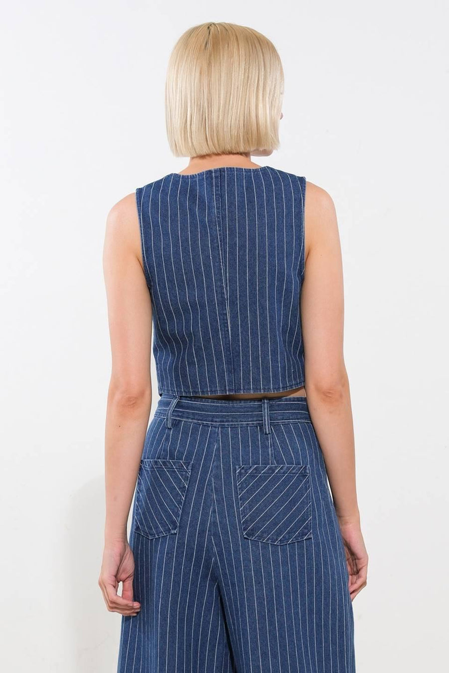 I STILL BELIEVE DENIM VEST - Glamourous Grace