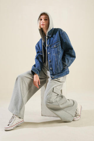 CROSS YOUR MIND DENIM JACKET - Glamourous Grace