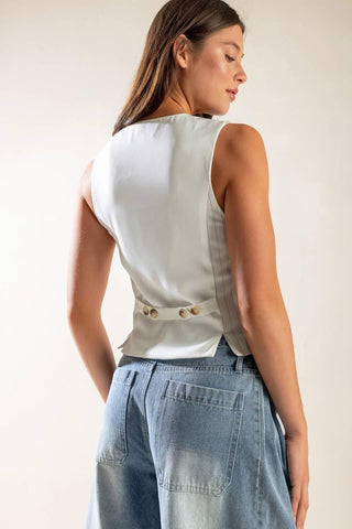 DINNER DATE WOVEN VEST - Glamourous Grace