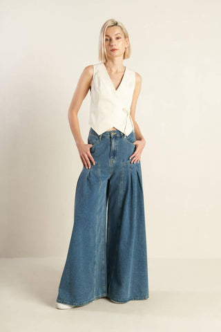 WATCHING THE WIND WOVEN VEST - Glamourous Grace