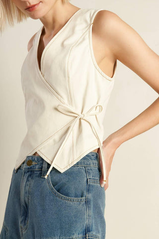 WATCHING THE WIND WOVEN VEST - Glamourous Grace