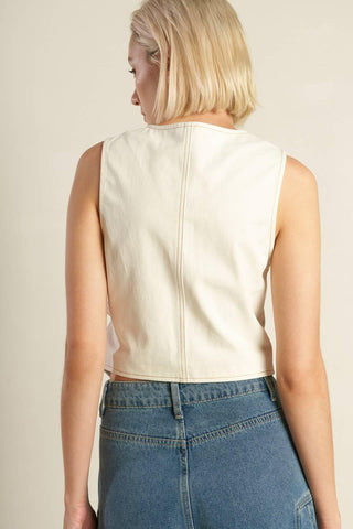 WATCHING THE WIND WOVEN VEST - Glamourous Grace