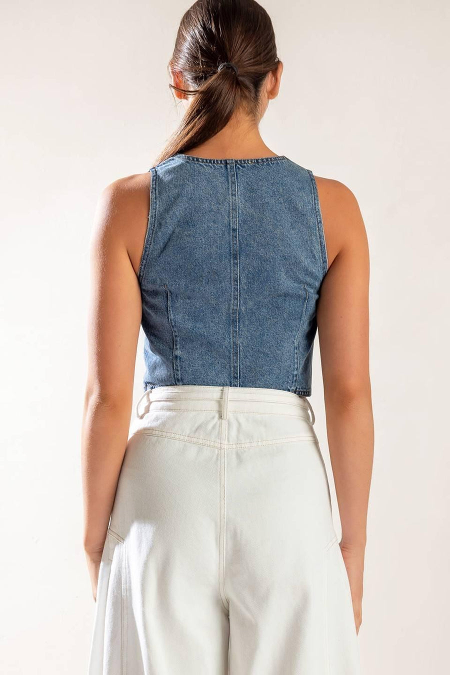 PICTURE PERFECT DENIM VEST - Glamourous Grace