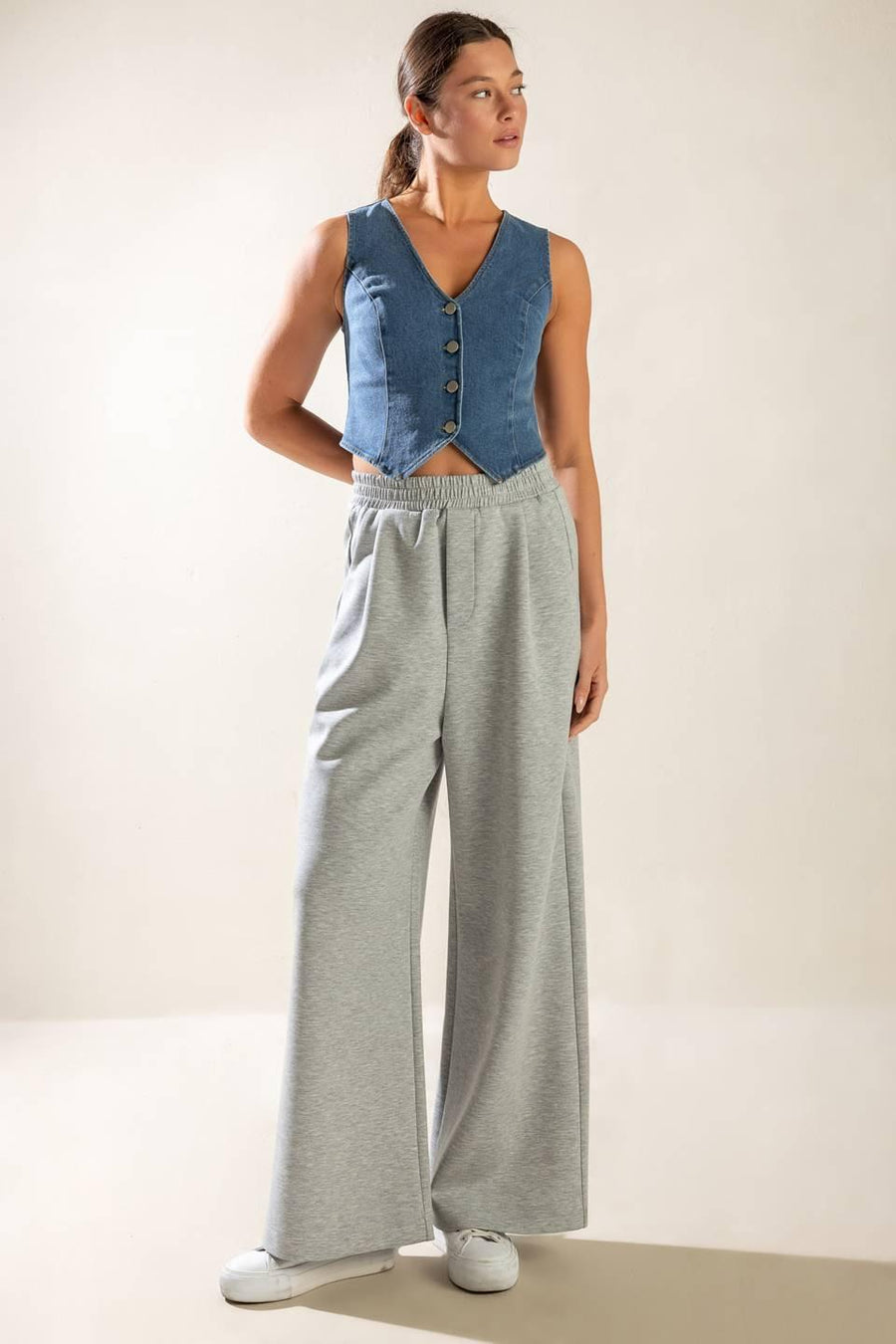 ISLAND DAYDREAMS DENIM VEST - Glamourous Grace