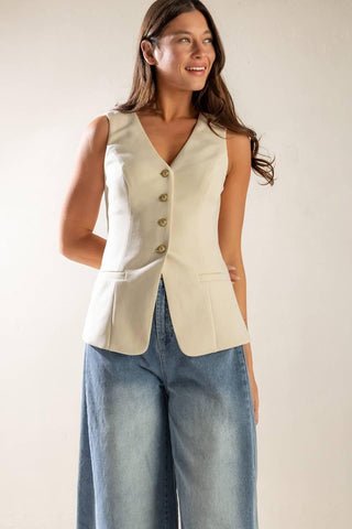 WHERE YOU BELONG WOVEN VEST