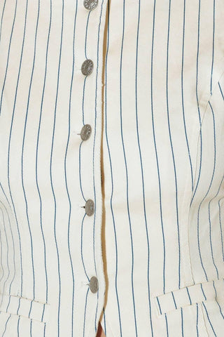 COFFEE RUN STRIPED WOVEN VEST - Glamourous Grace