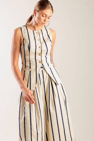 HERE AND NOW WOVEN VEST - Glamourous Grace