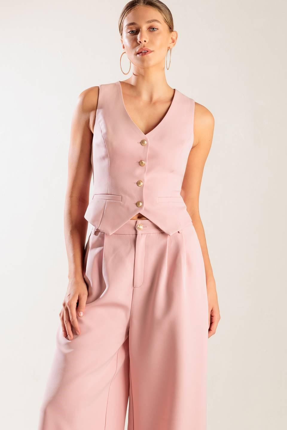 IN MY OWN WORLD WOVEN VEST - Glamourous Grace