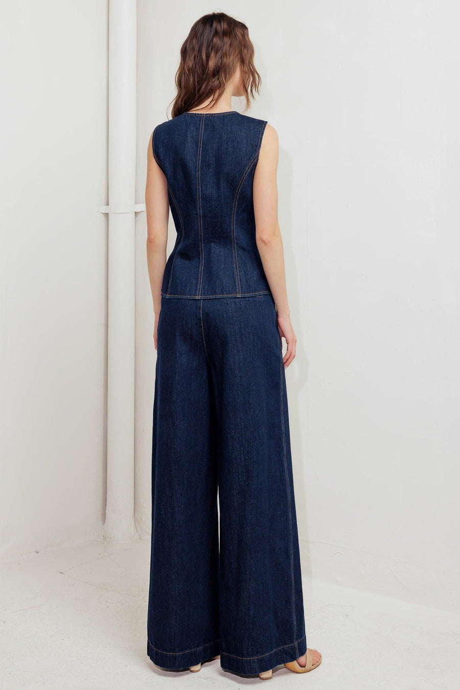 INDIGO ICON DENIM VEST - Glamourous Grace