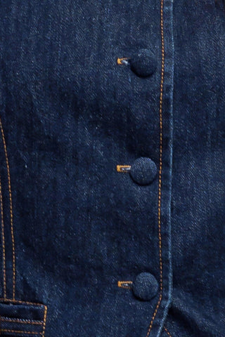 INDIGO ICON DENIM VEST - Glamourous Grace