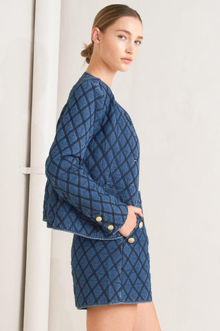 MODERNLUXE QUILTED WOVEN JACKET - Glamourous Grace