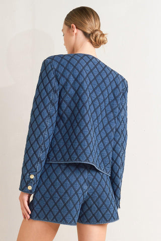 MODERNLUXE QUILTED WOVEN JACKET - Glamourous Grace