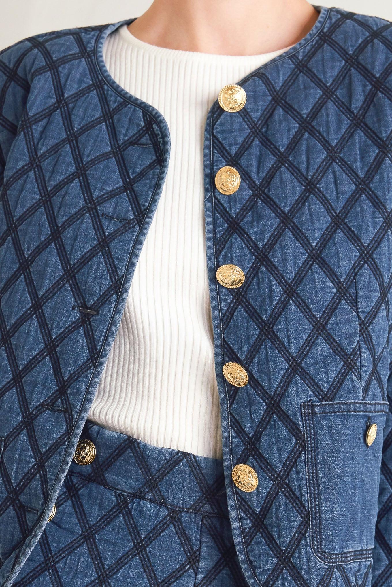 MODERNLUXE QUILTED WOVEN JACKET - Glamourous Grace