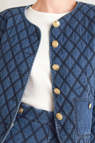 MODERNLUXE QUILTED WOVEN JACKET - Glamourous Grace