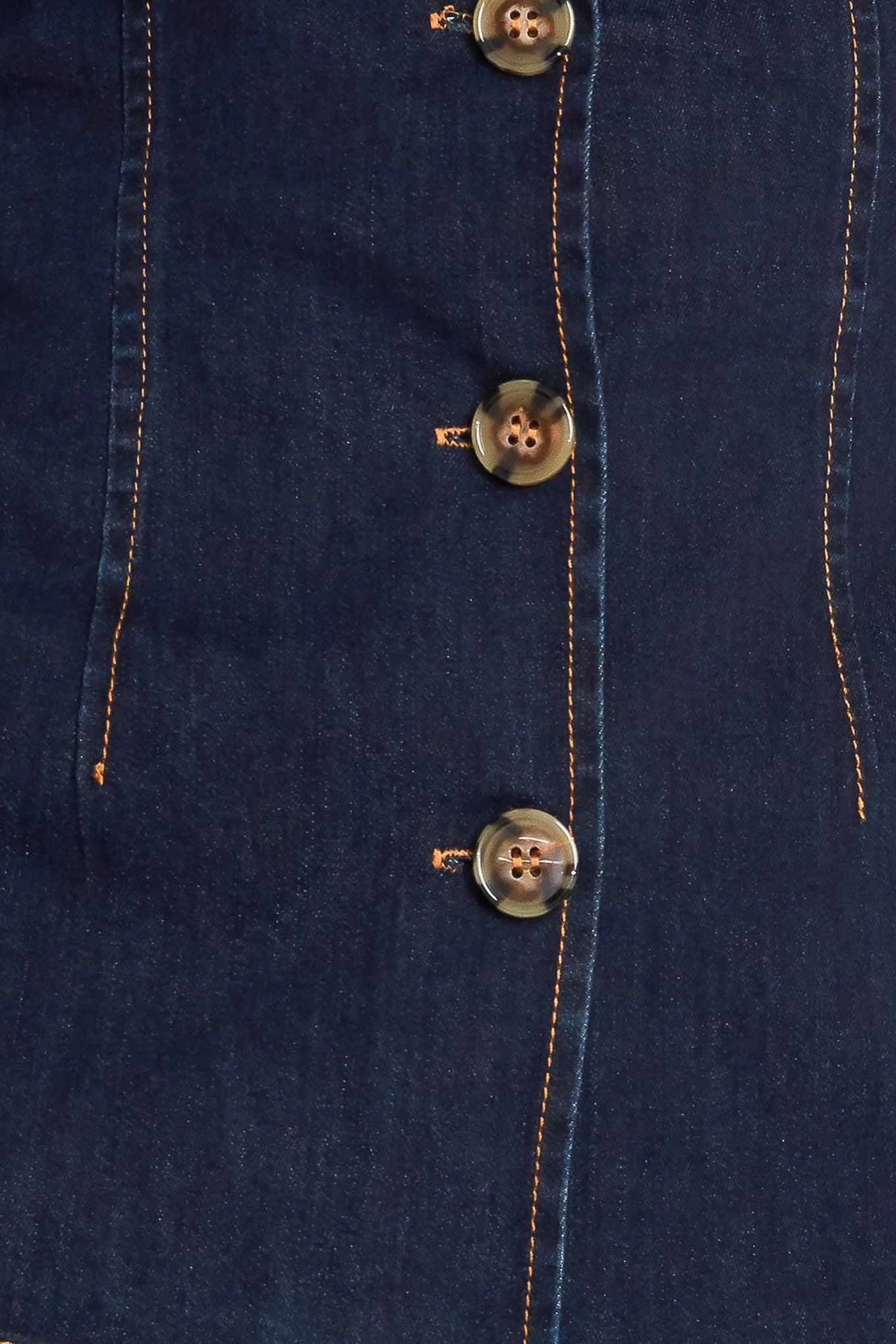 EURO CITY DENIM VEST - Glamourous Grace