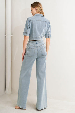 MODERN NEUTRAL DENIM JACKET - Glamourous Grace