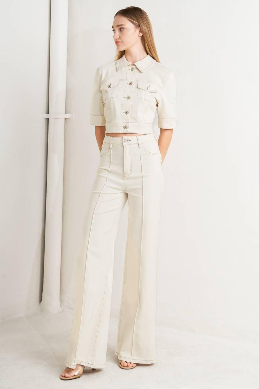 MODERN NEUTRAL TWILL JACKET - Glamourous Grace