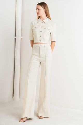 MODERN NEUTRAL TWILL JACKET - Glamourous Grace