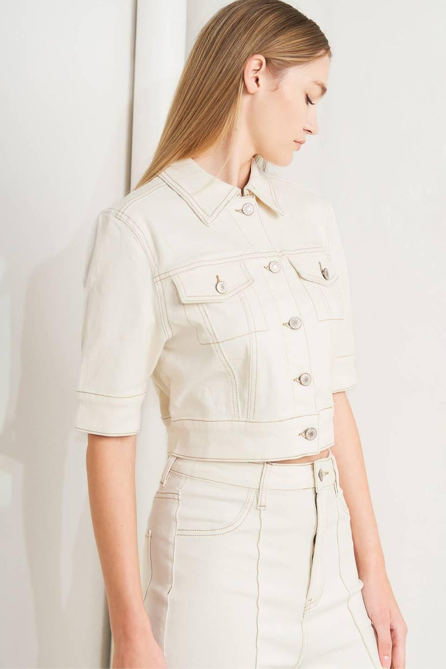 MODERN NEUTRAL TWILL JACKET - Glamourous Grace
