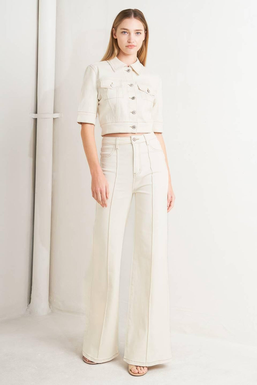 MODERN NEUTRAL TWILL JACKET - Glamourous Grace