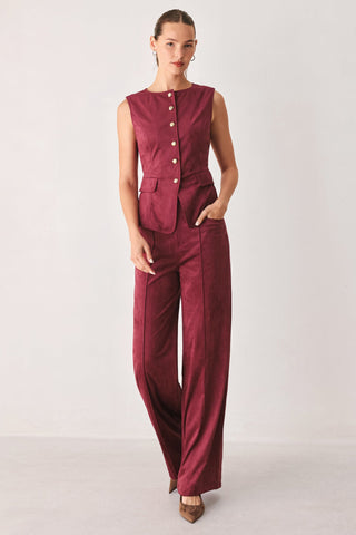 MIDNIGHT MESA STYLE FAUX SUEDE VEST - Glamourous Grace
