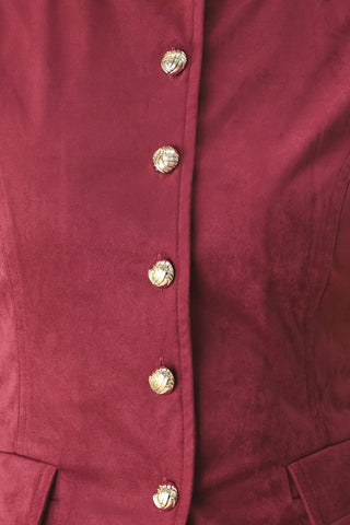 MIDNIGHT MESA STYLE FAUX SUEDE VEST - Glamourous Grace