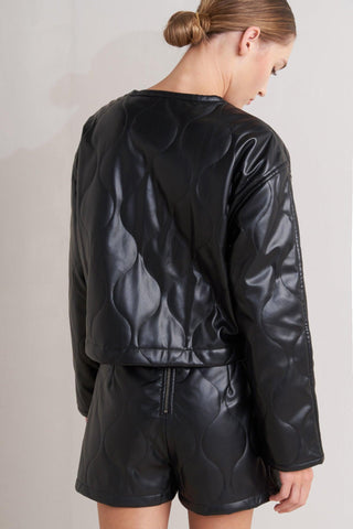 MOTO CHIC FAUX LEATHER JACKET - Glamourous Grace