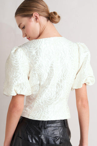 ROSÉ TEXTURE WOVEN TOP - Glamourous Grace