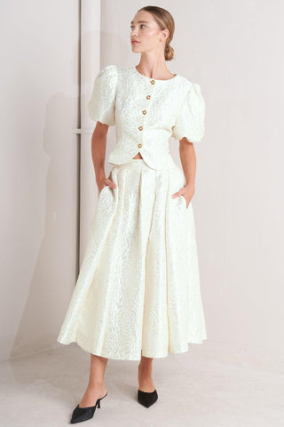 ROSÉ TEXTURE WOVEN TOP - Glamourous Grace