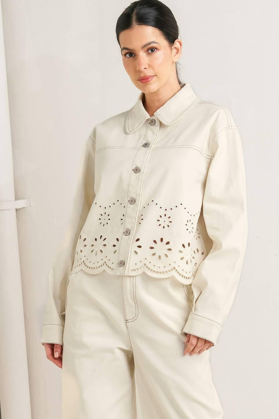 SUNDAY LEAF TWILL JACKET - Glamourous Grace