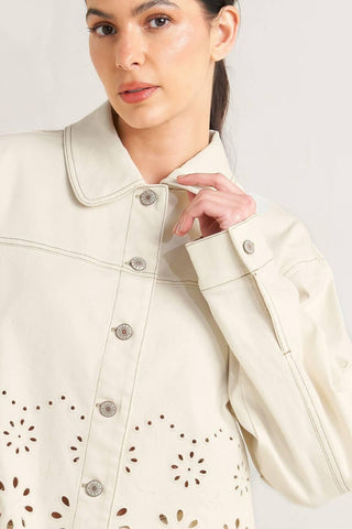 SUNDAY LEAF TWILL JACKET - Glamourous Grace