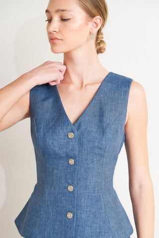 POWER MOVE WOVEN VEST - Glamourous Grace