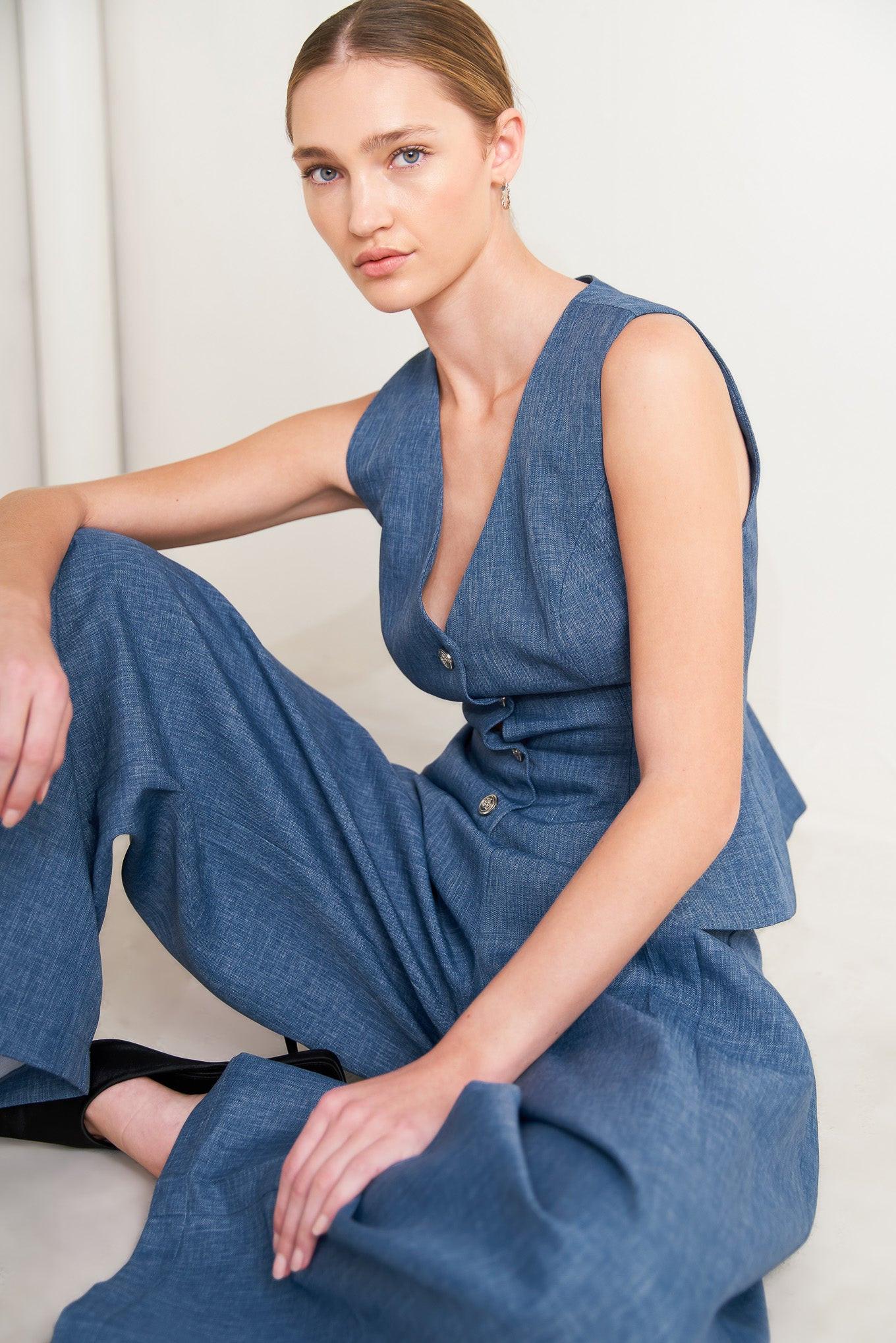 POWER MOVE WOVEN VEST - Glamourous Grace