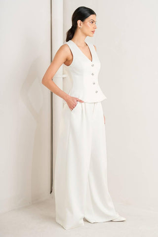 PURE ELEGANCE WOVEN VEST - Glamourous Grace