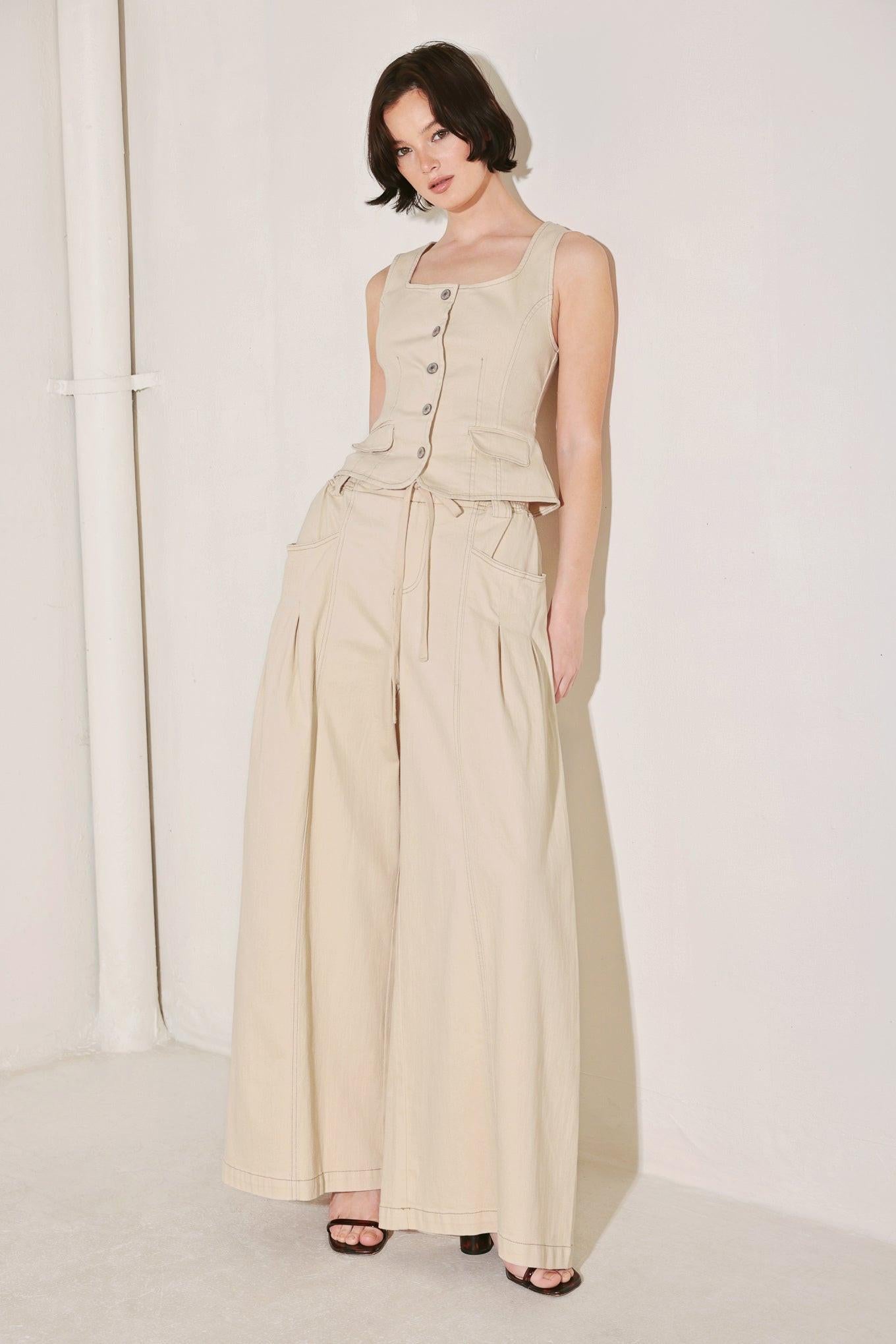 DAYLIGHT GROOVE WOVEN VEST - Glamourous Grace