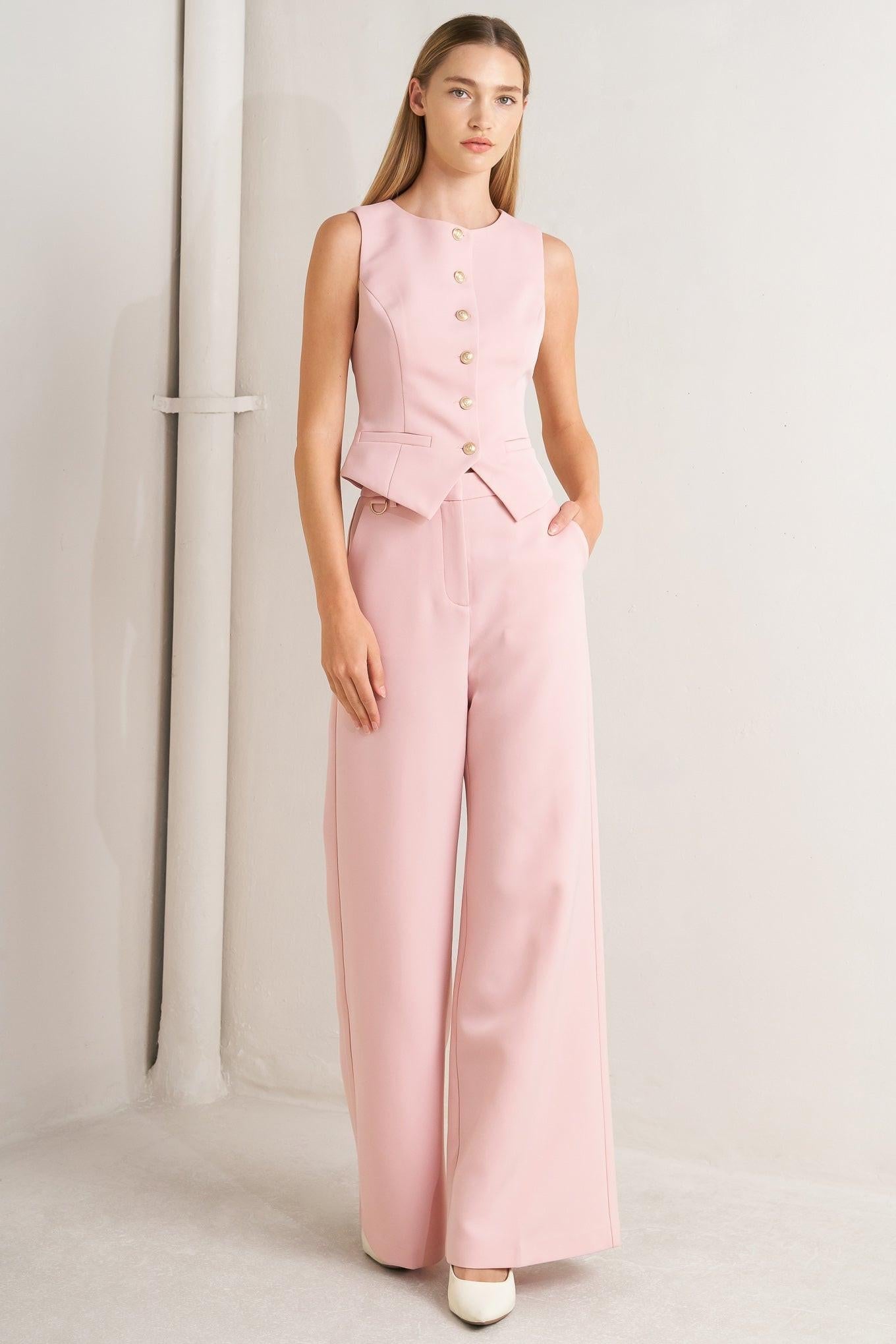 ELEVATED CLASSIC WOVEN VEST - Glamourous Grace